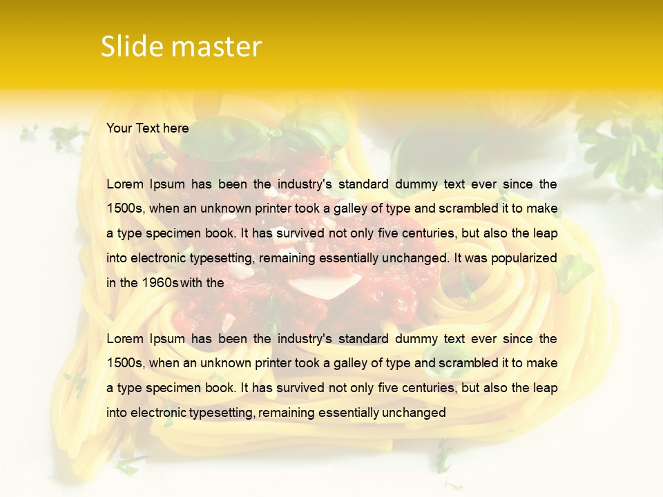 Spagetti Italian Spaghetti PowerPoint Template