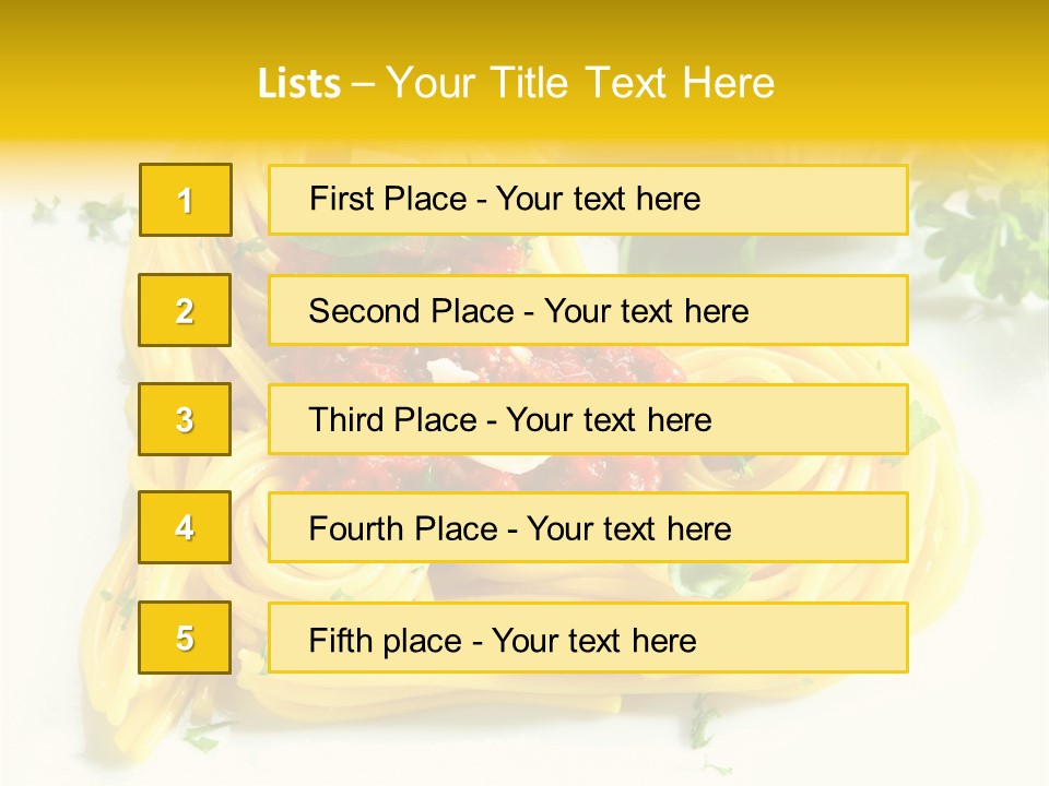 Spagetti Italian Spaghetti PowerPoint Template