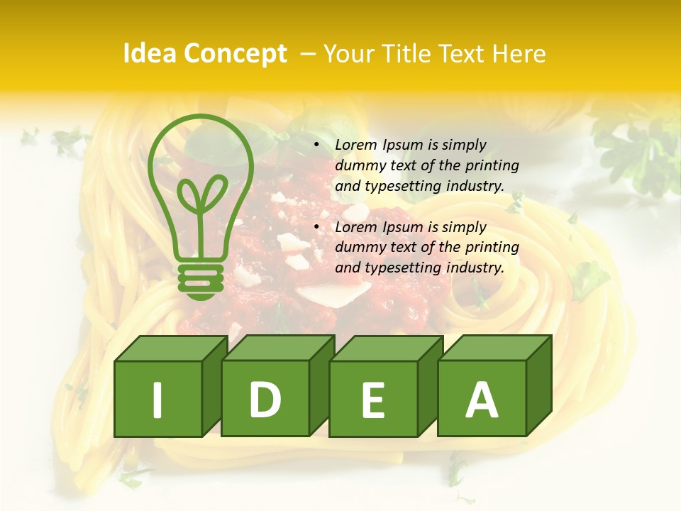 Spagetti Italian Spaghetti PowerPoint Template