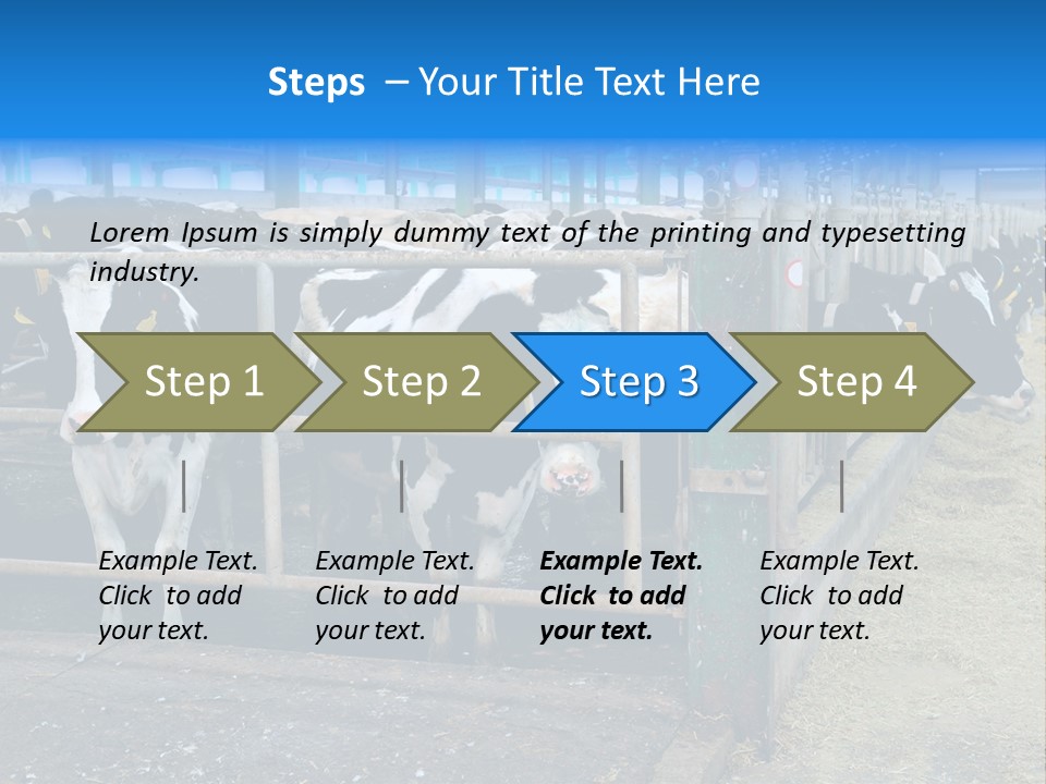 Cattle Rustic Cow PowerPoint Template