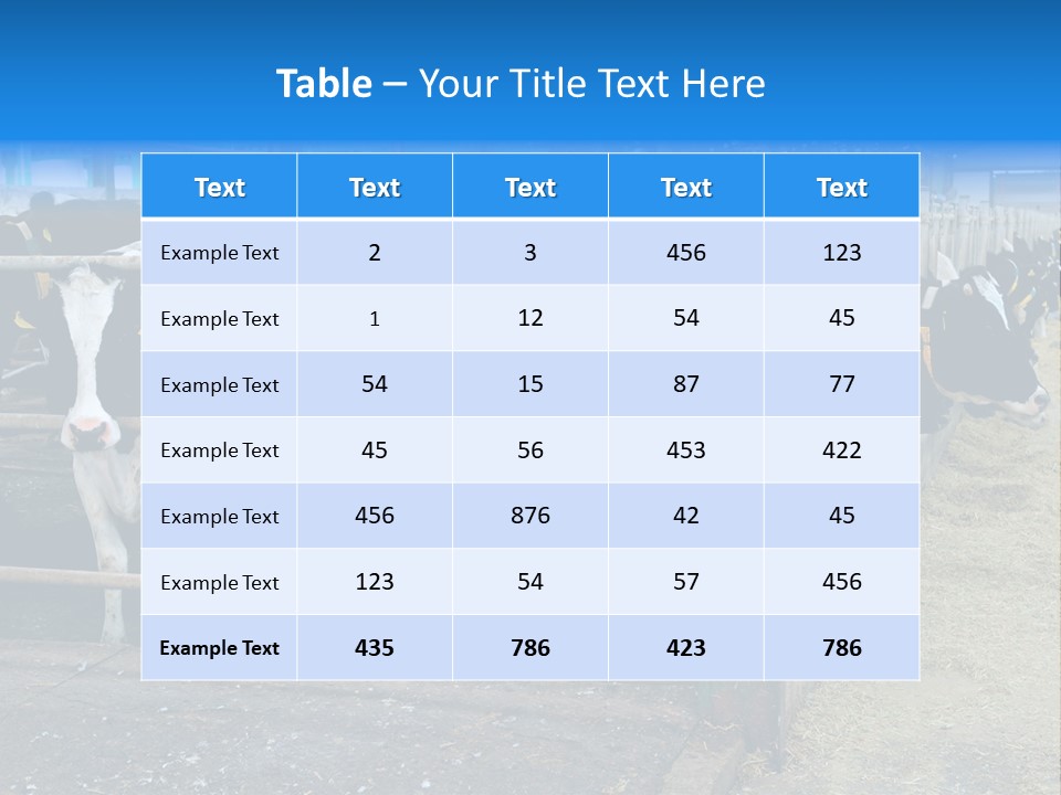 Cattle Rustic Cow PowerPoint Template