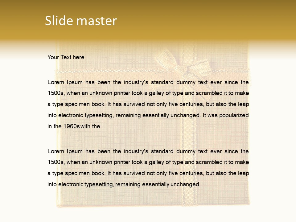 Giving Isolated Color PowerPoint Template