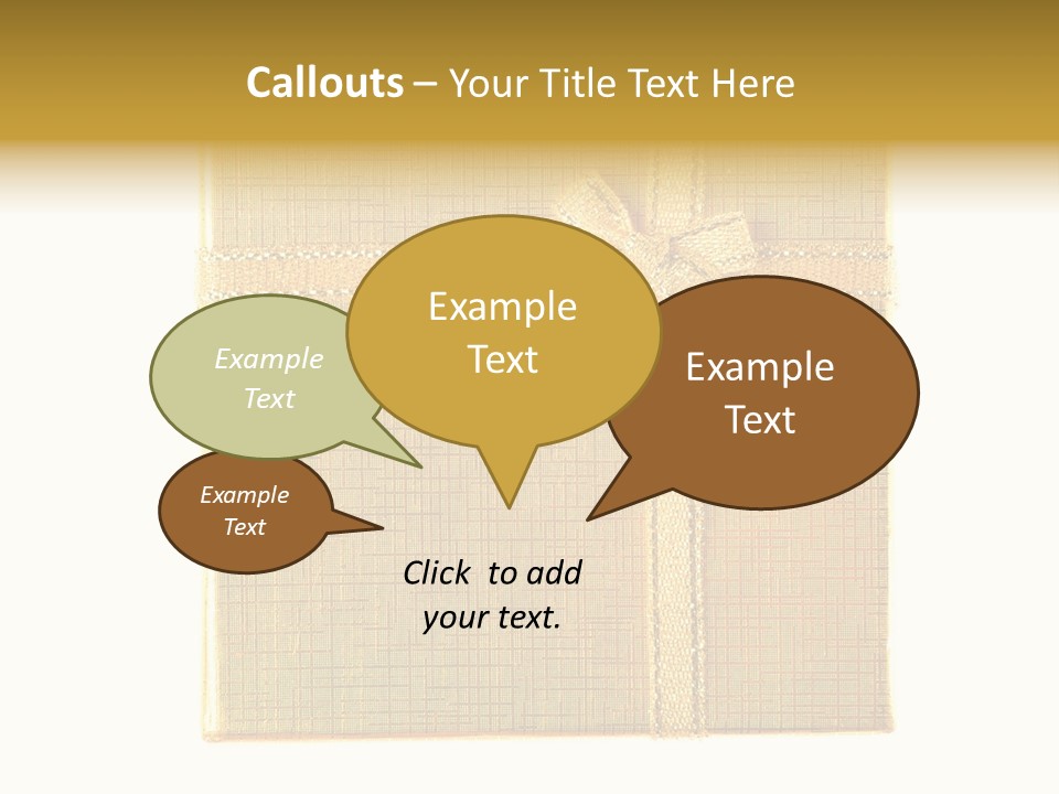 Giving Isolated Color PowerPoint Template