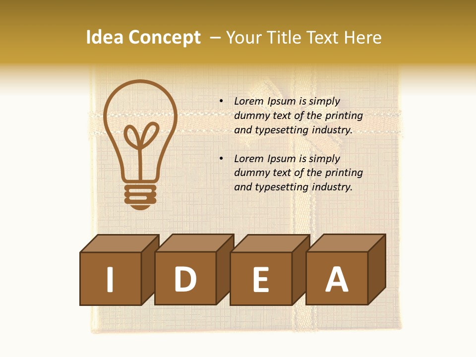 Giving Isolated Color PowerPoint Template