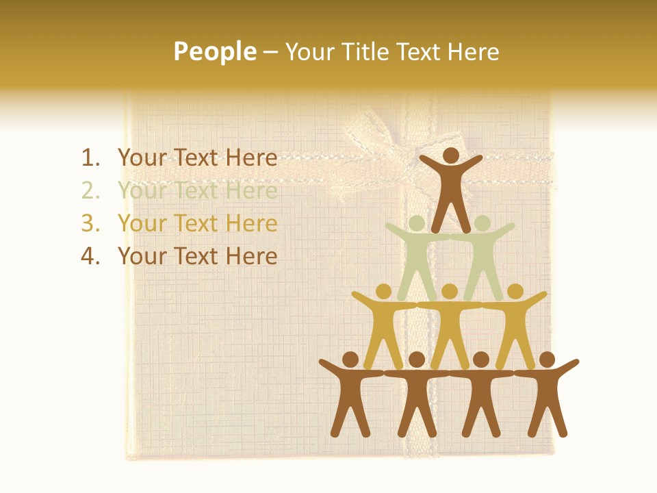 Giving Isolated Color PowerPoint Template