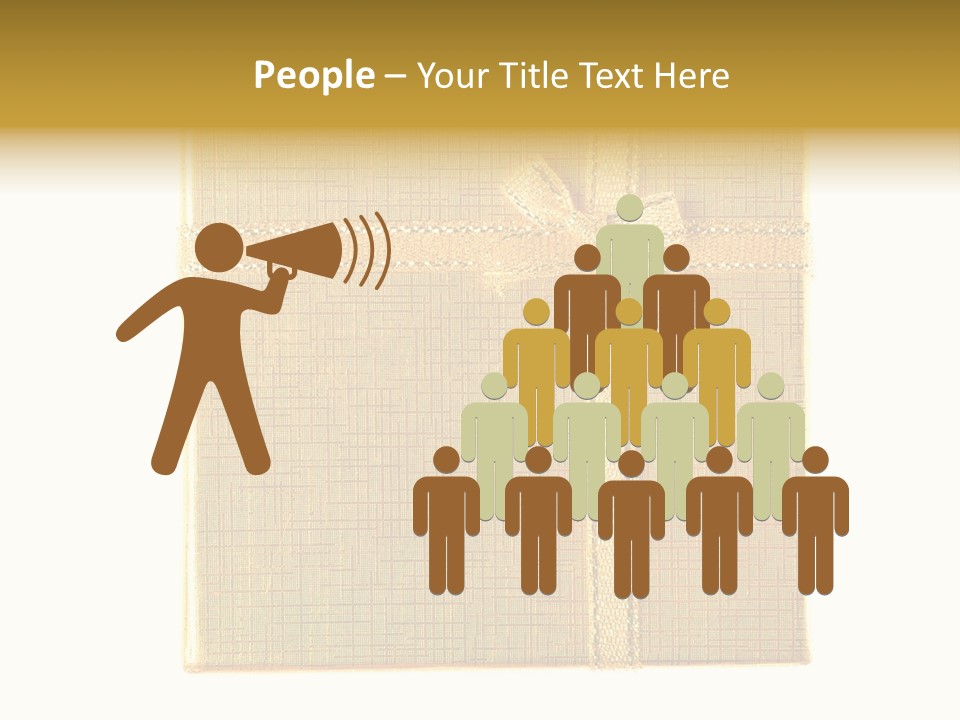 Giving Isolated Color PowerPoint Template