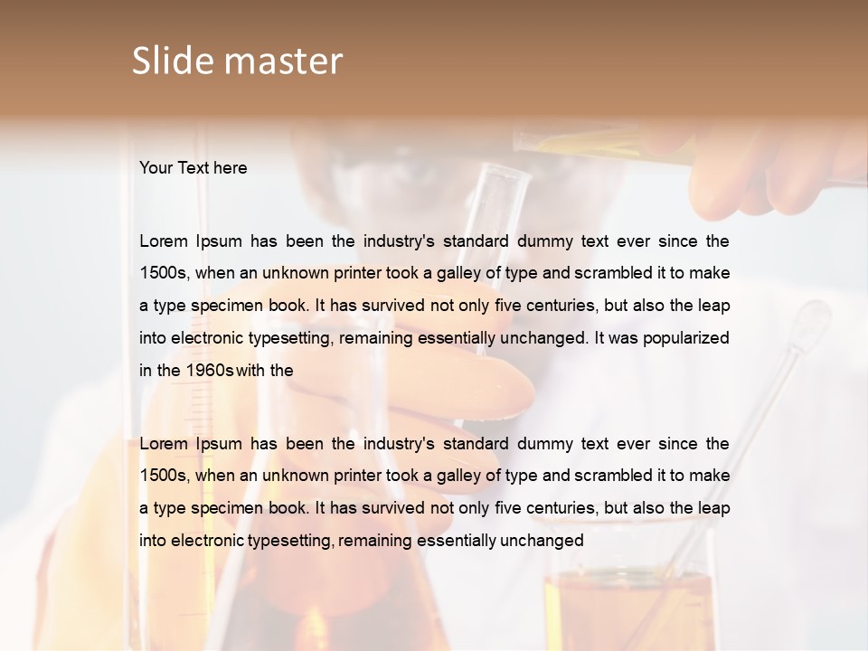 Measure Close Tube PowerPoint Template