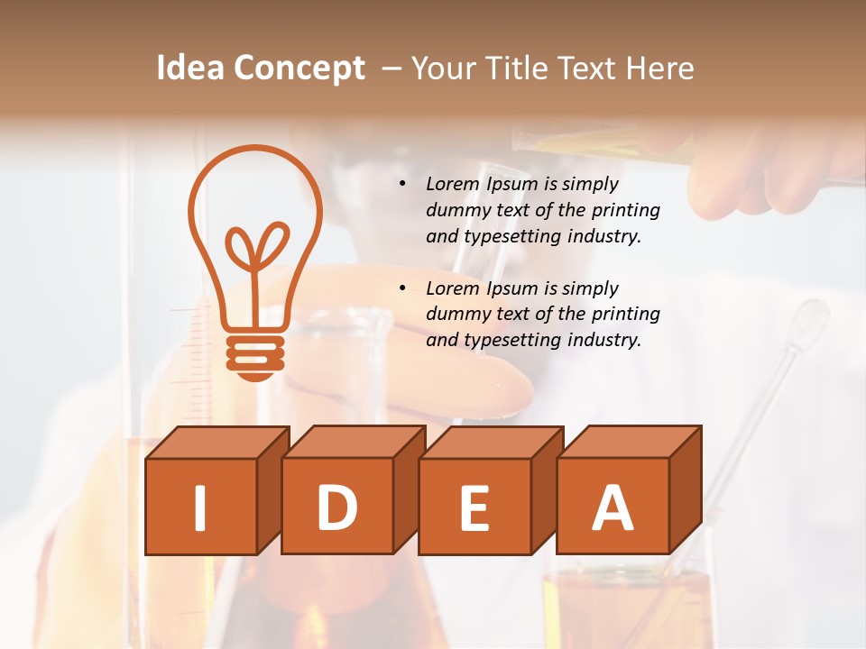 Measure Close Tube PowerPoint Template
