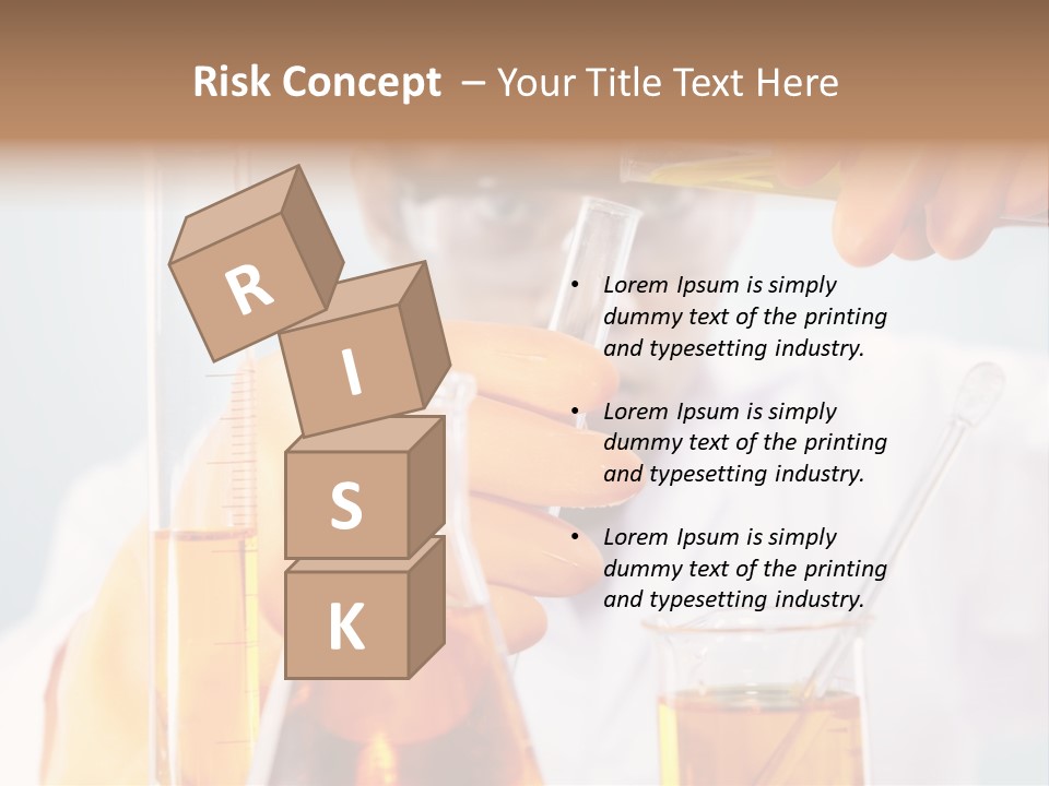 Measure Close Tube PowerPoint Template