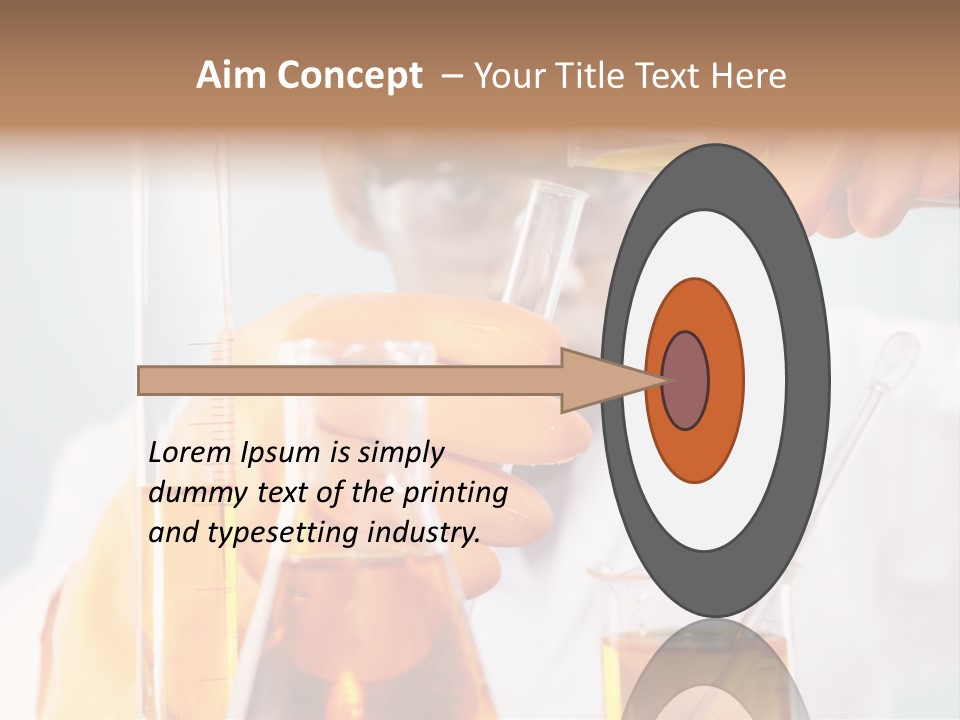 Measure Close Tube PowerPoint Template