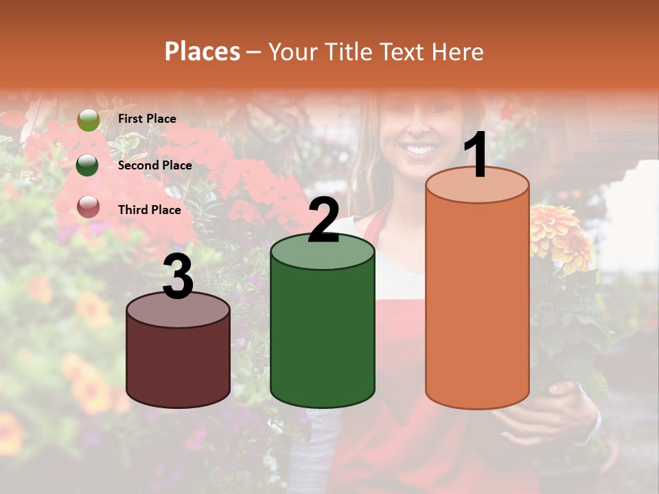 Occupation Bouquet Gardener PowerPoint Template