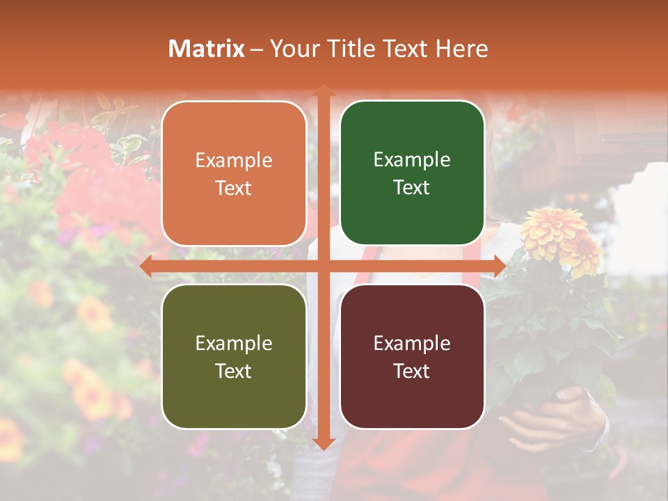 Occupation Bouquet Gardener PowerPoint Template
