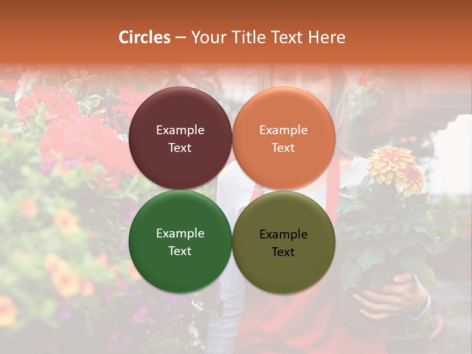 Occupation Bouquet Gardener PowerPoint Template