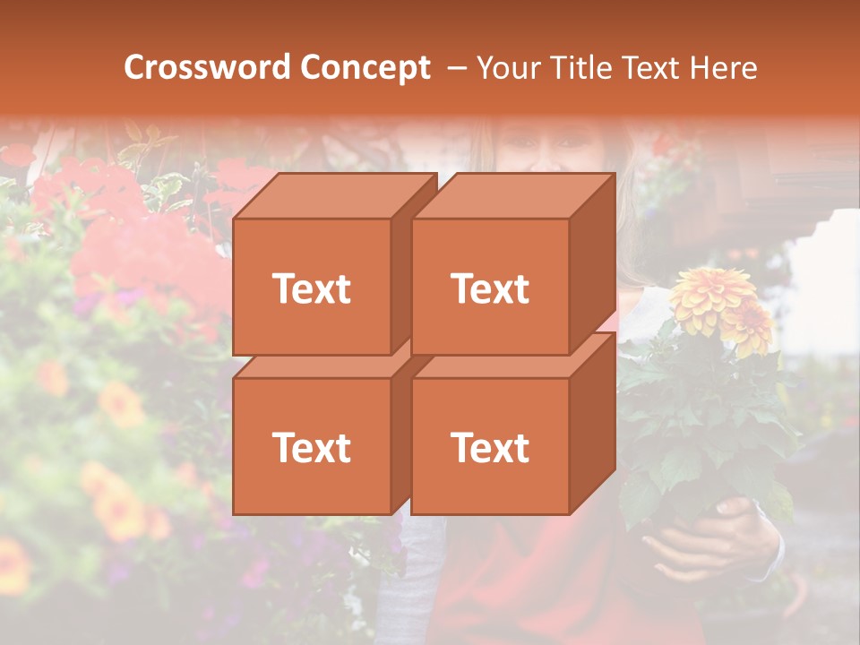 Occupation Bouquet Gardener PowerPoint Template