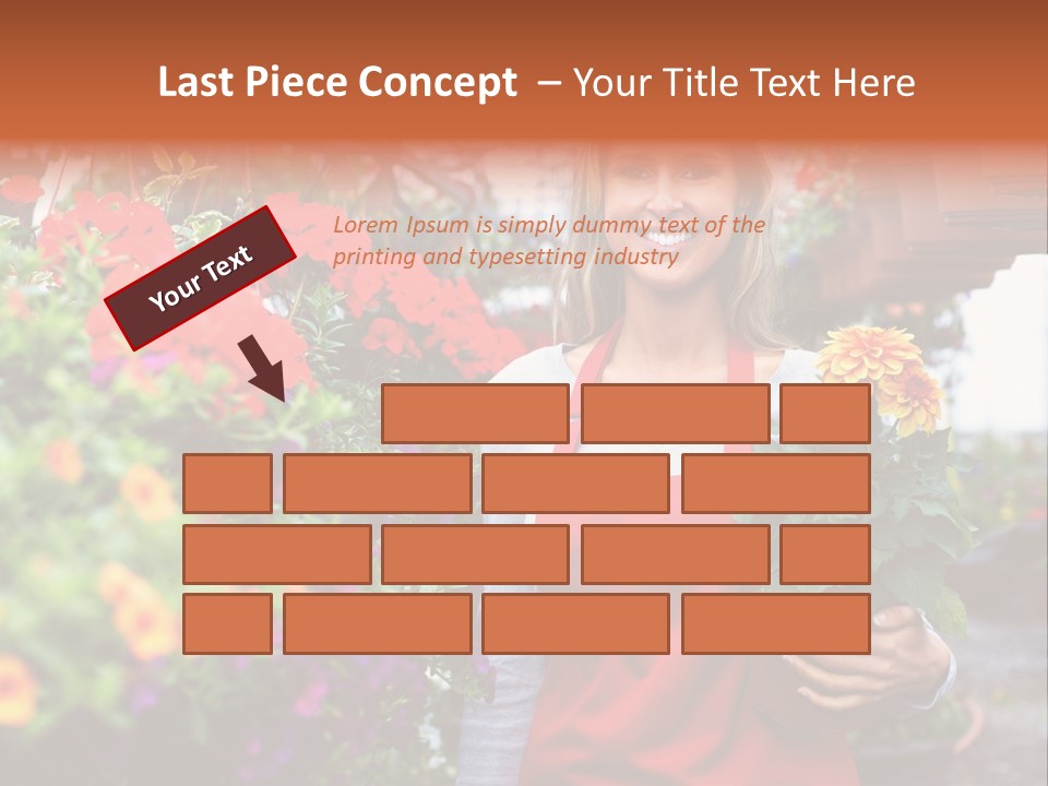 Occupation Bouquet Gardener PowerPoint Template