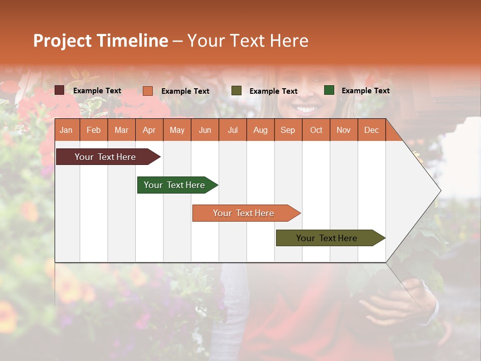 Occupation Bouquet Gardener PowerPoint Template