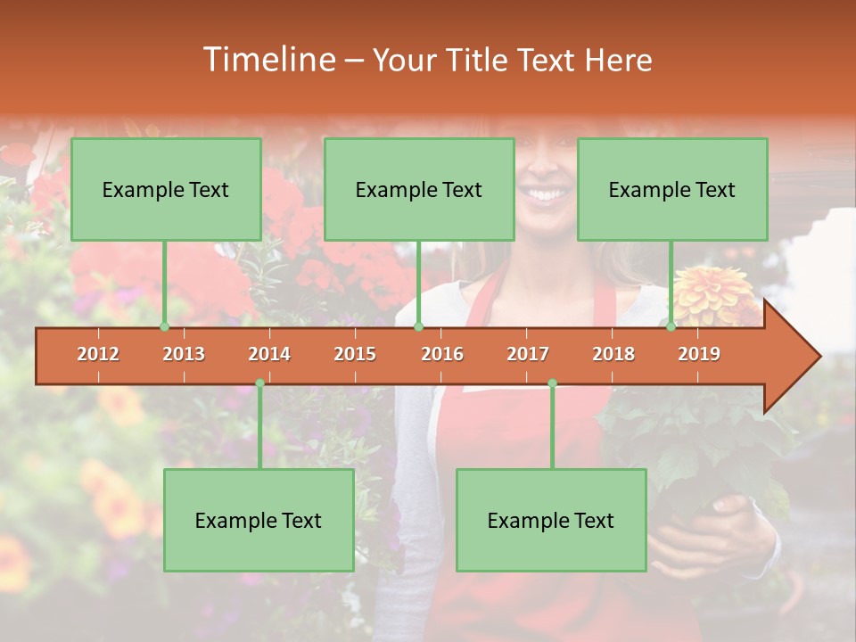 Occupation Bouquet Gardener PowerPoint Template