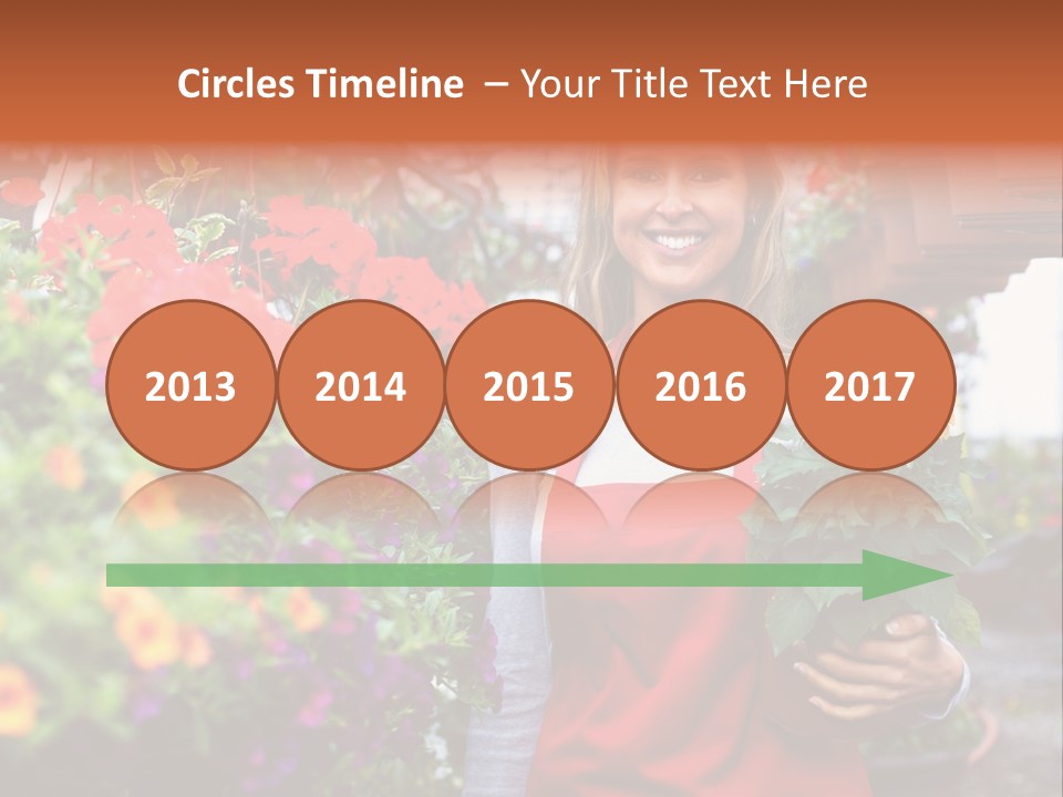 Occupation Bouquet Gardener PowerPoint Template