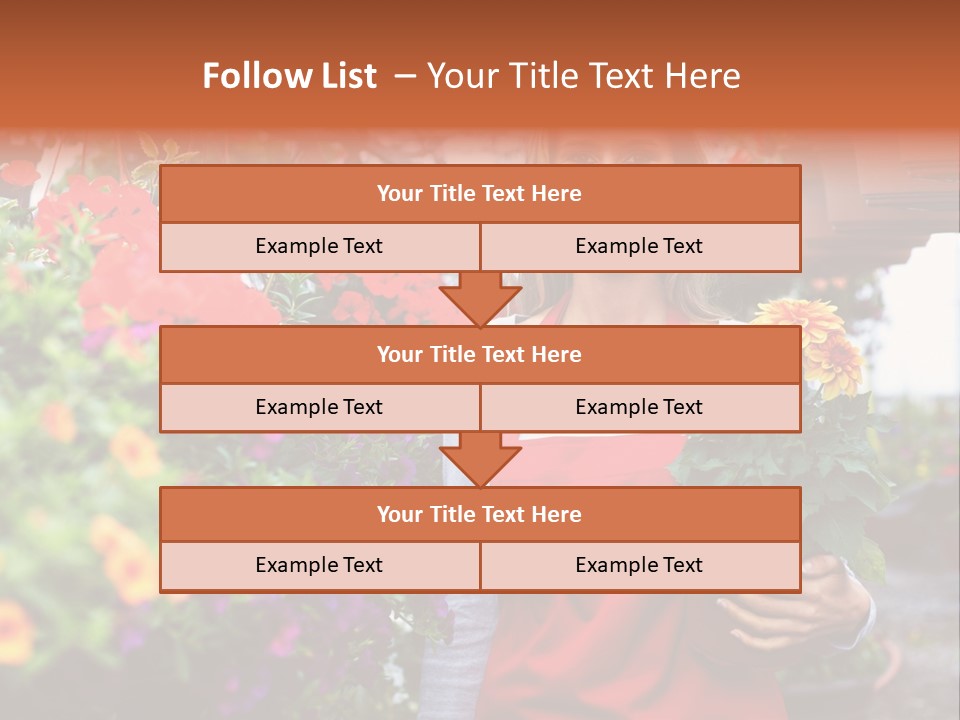 Occupation Bouquet Gardener PowerPoint Template