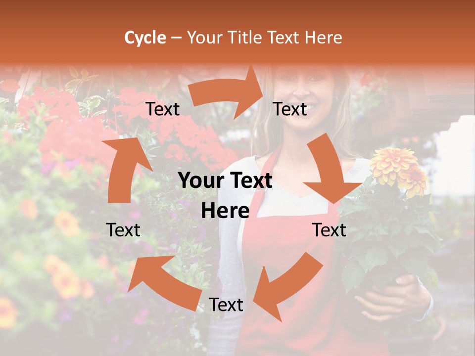 Occupation Bouquet Gardener PowerPoint Template