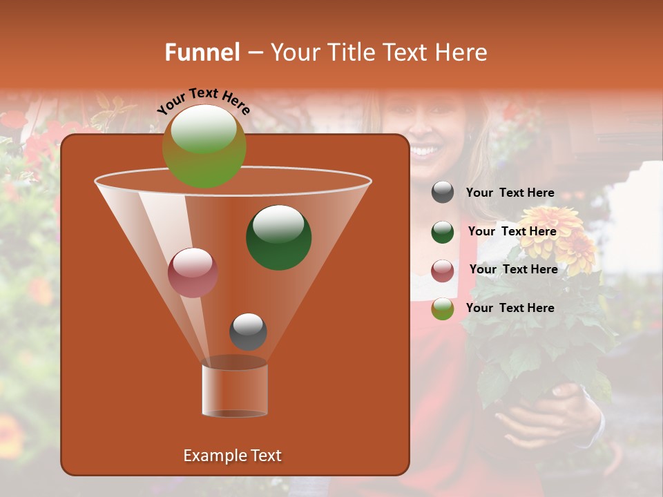 Occupation Bouquet Gardener PowerPoint Template