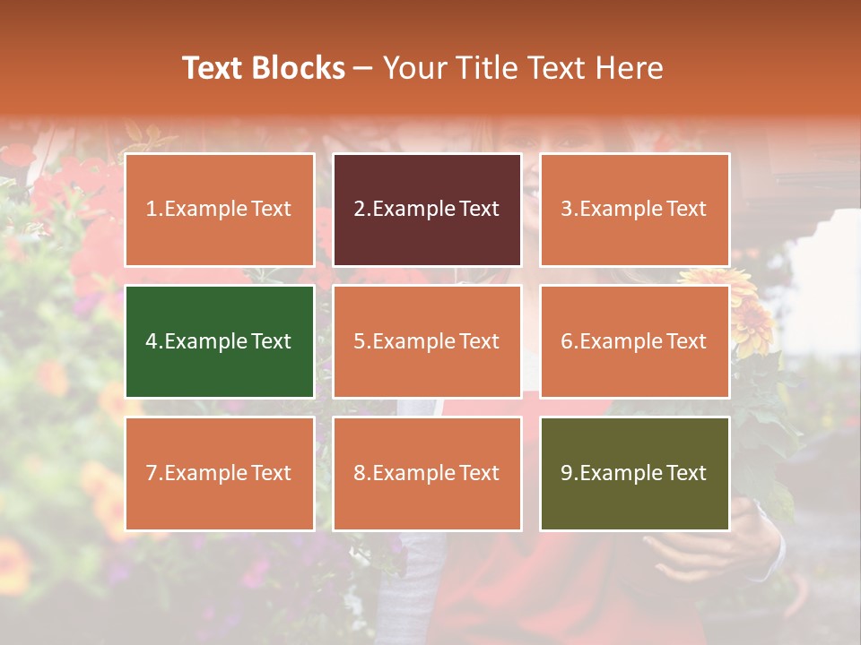 Occupation Bouquet Gardener PowerPoint Template