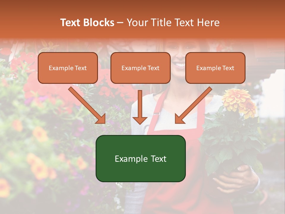 Occupation Bouquet Gardener PowerPoint Template