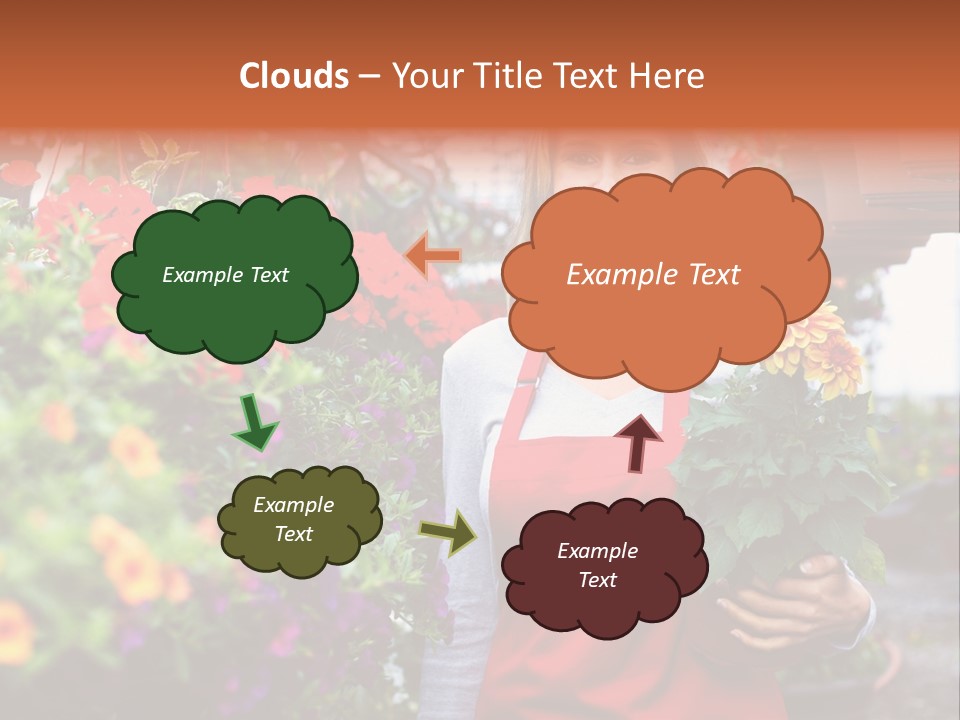 Occupation Bouquet Gardener PowerPoint Template