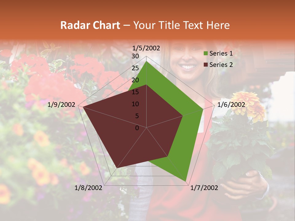 Occupation Bouquet Gardener PowerPoint Template