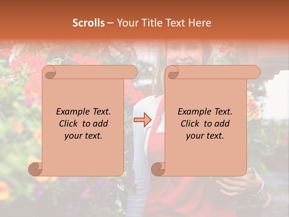 Occupation Bouquet Gardener PowerPoint Template