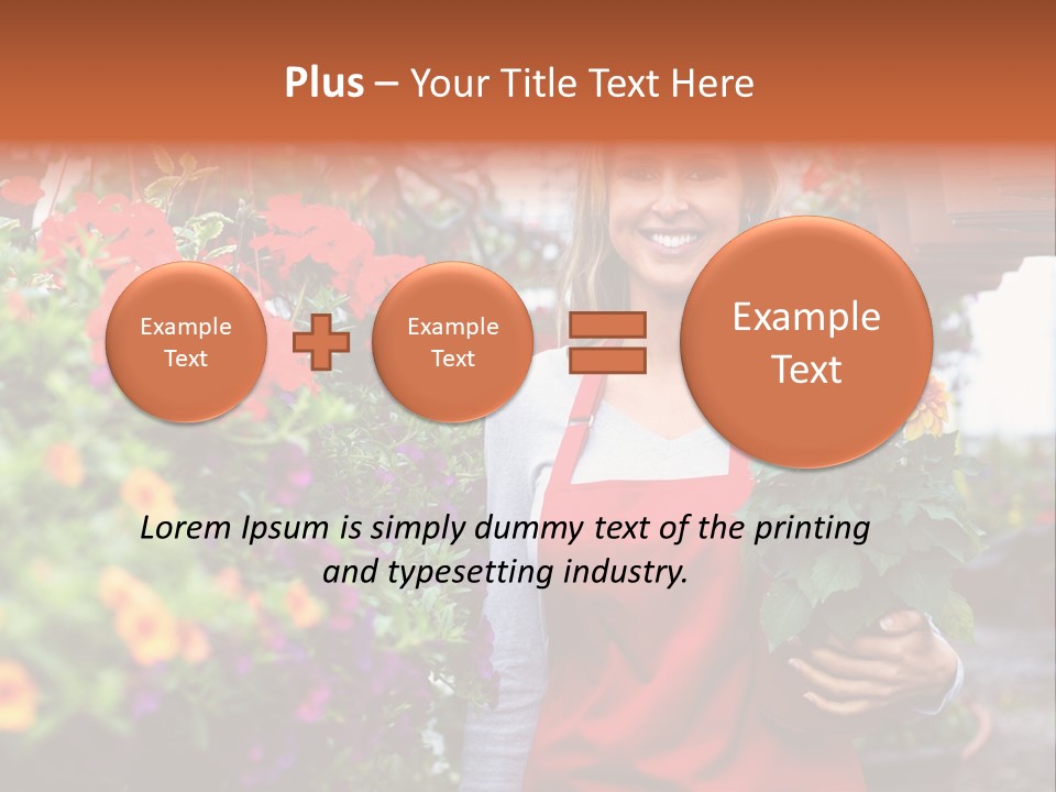 Occupation Bouquet Gardener PowerPoint Template