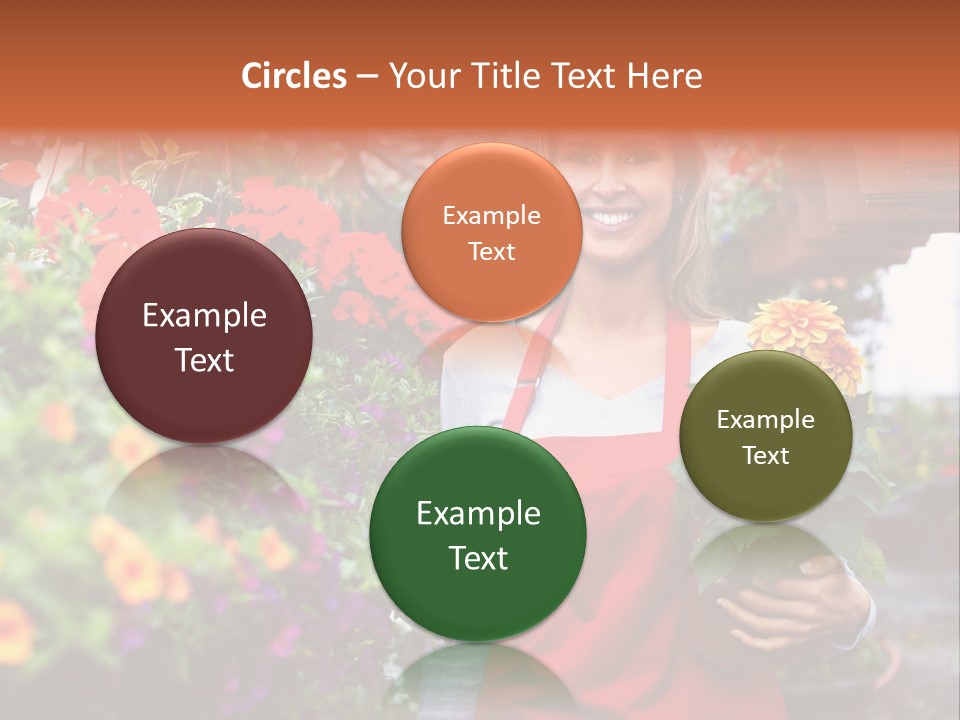 Occupation Bouquet Gardener PowerPoint Template