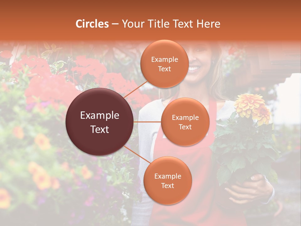 Occupation Bouquet Gardener PowerPoint Template