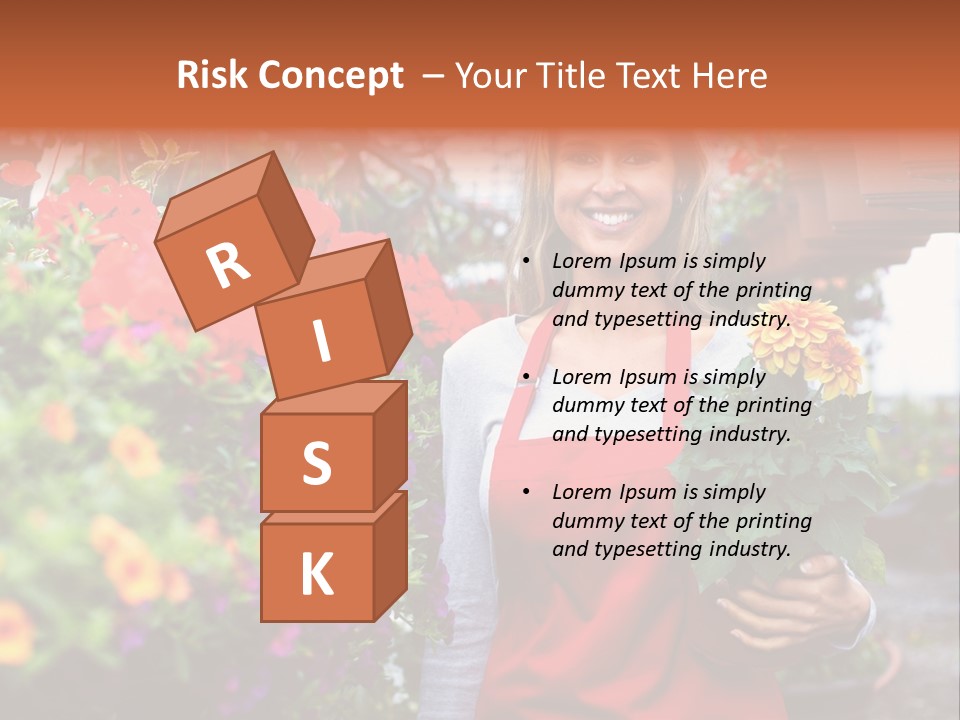 Occupation Bouquet Gardener PowerPoint Template