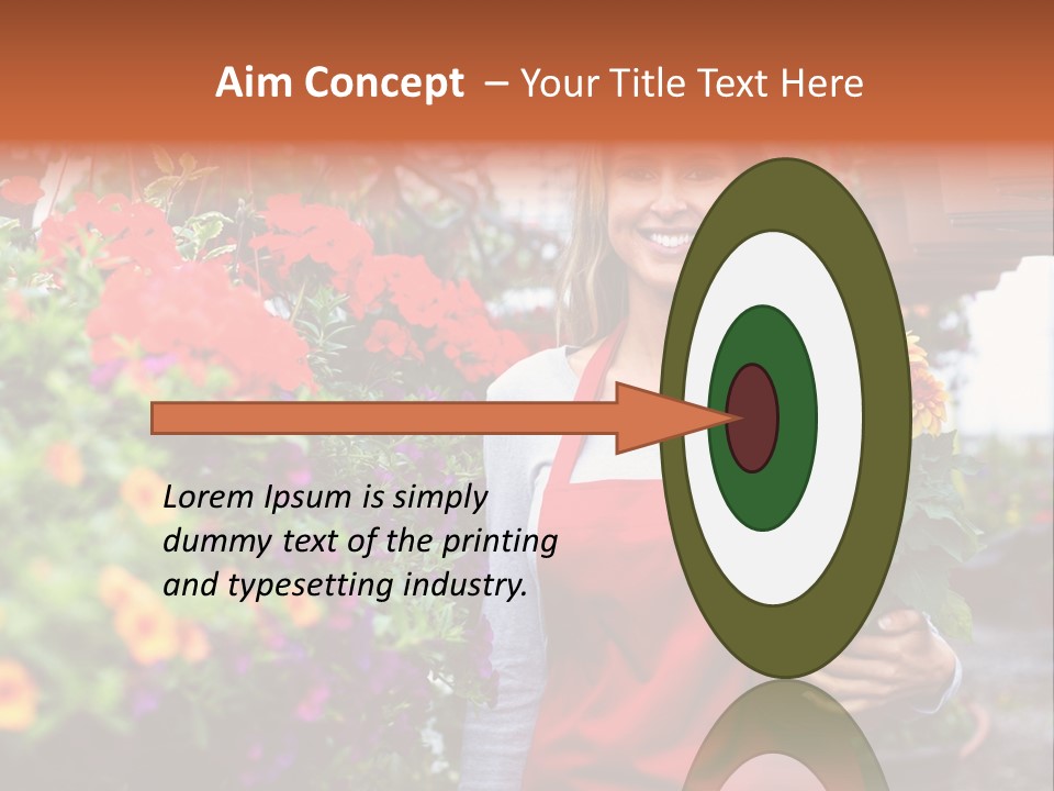 Occupation Bouquet Gardener PowerPoint Template