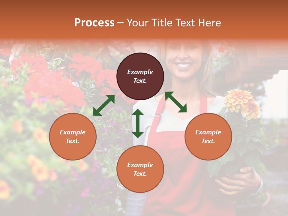 Occupation Bouquet Gardener PowerPoint Template