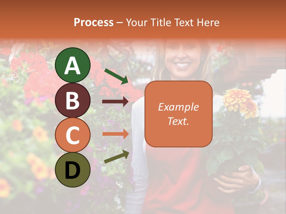 Occupation Bouquet Gardener PowerPoint Template