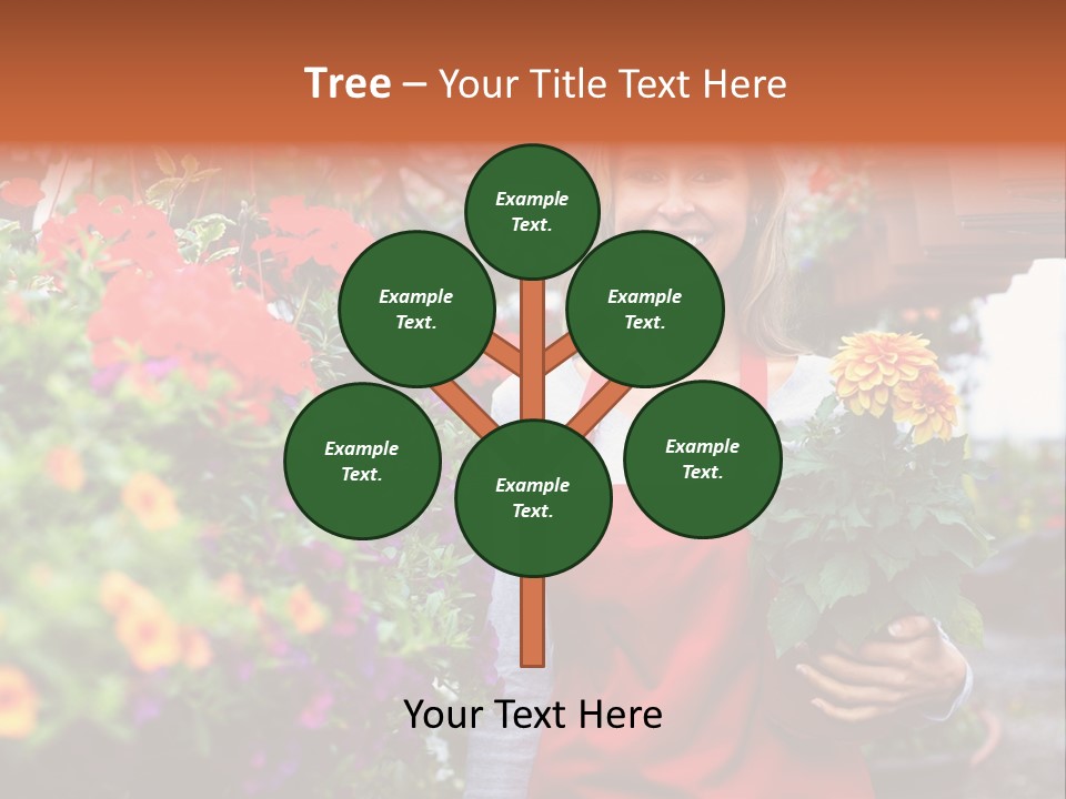 Occupation Bouquet Gardener PowerPoint Template