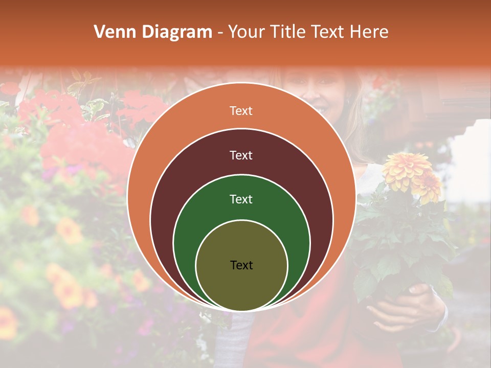 Occupation Bouquet Gardener PowerPoint Template