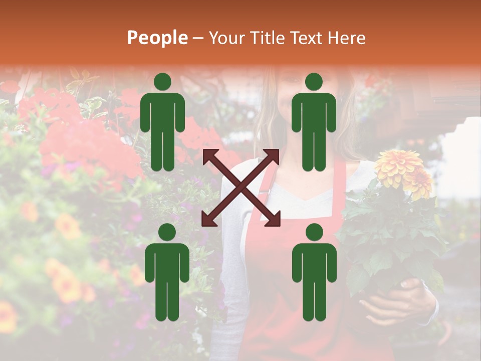 Occupation Bouquet Gardener PowerPoint Template