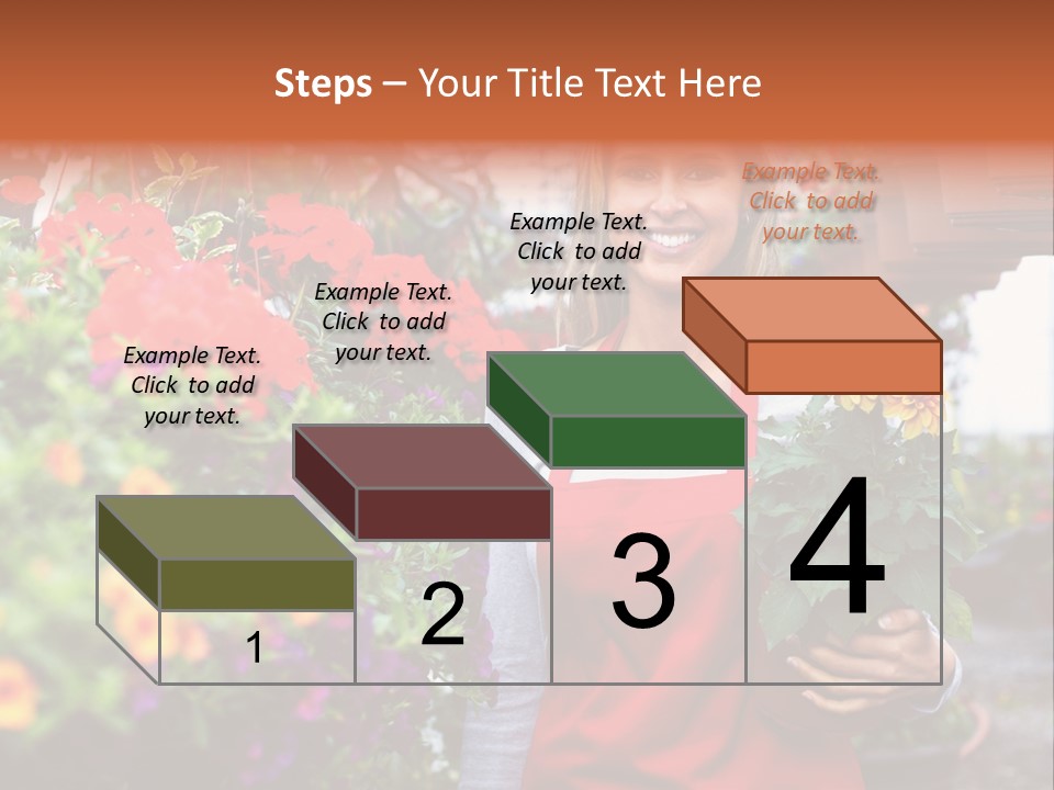 Occupation Bouquet Gardener PowerPoint Template