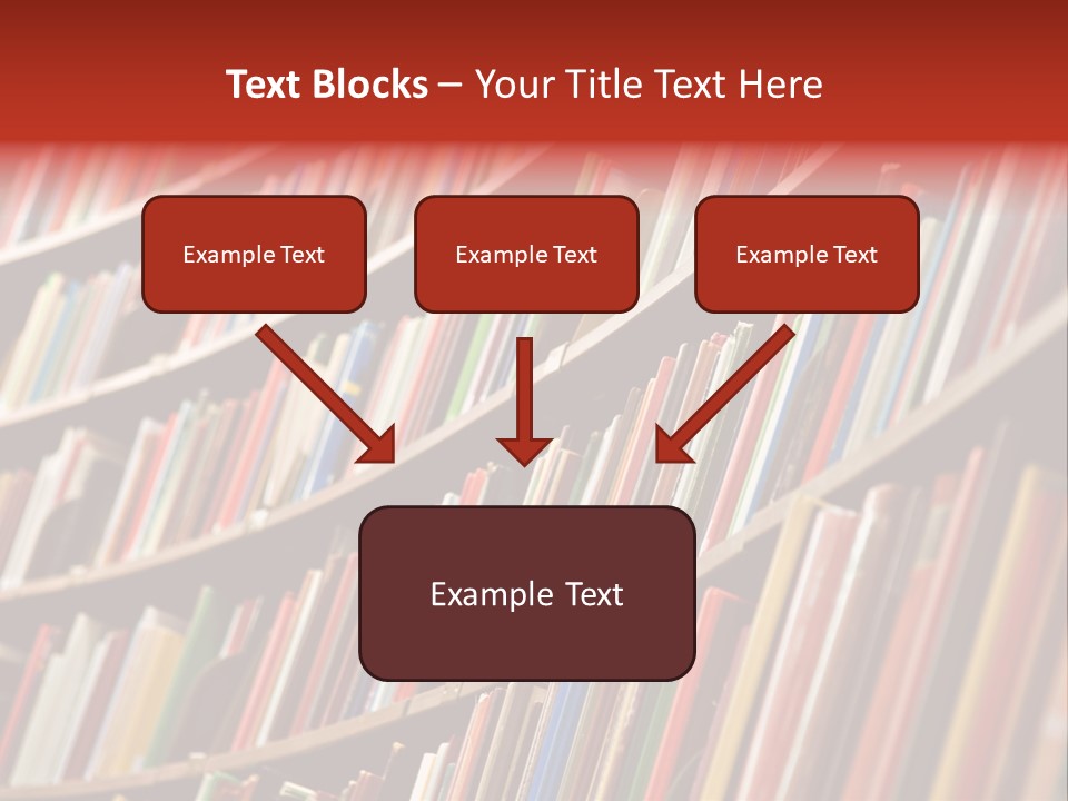 Diminishing Book Wisdom PowerPoint Template