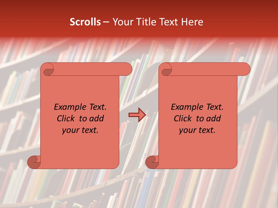 Diminishing Book Wisdom PowerPoint Template