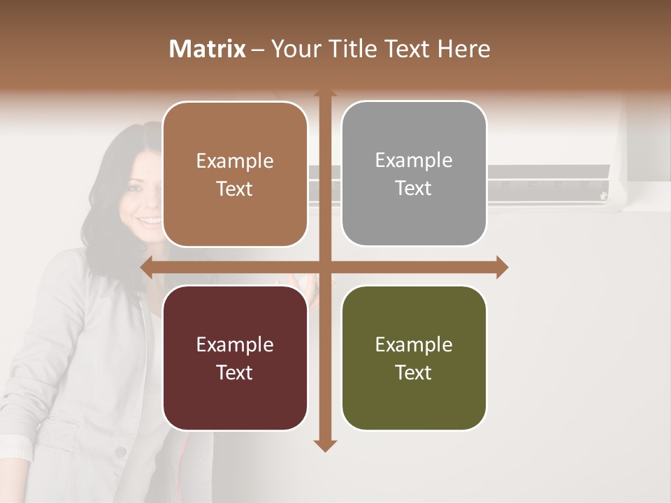 One Wallmount Caucasian PowerPoint Template