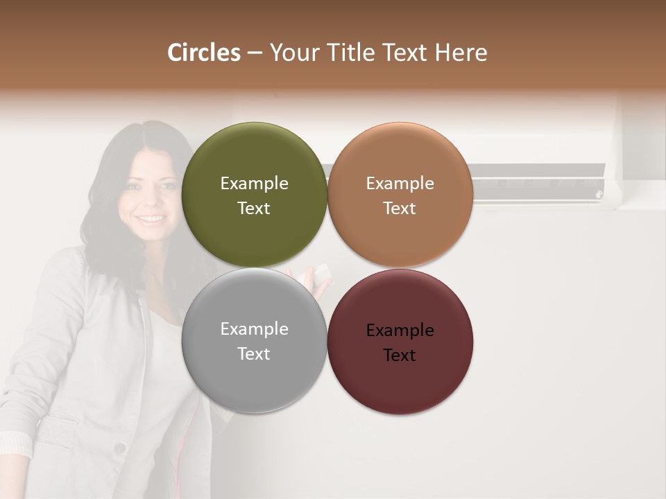 One Wallmount Caucasian PowerPoint Template