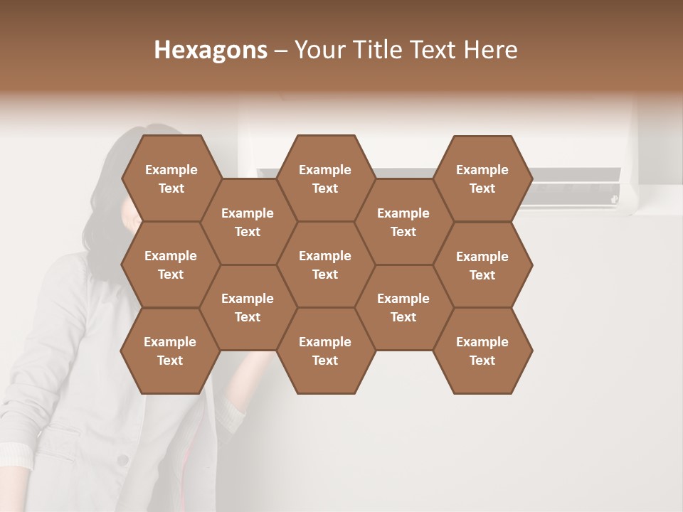 One Wallmount Caucasian PowerPoint Template