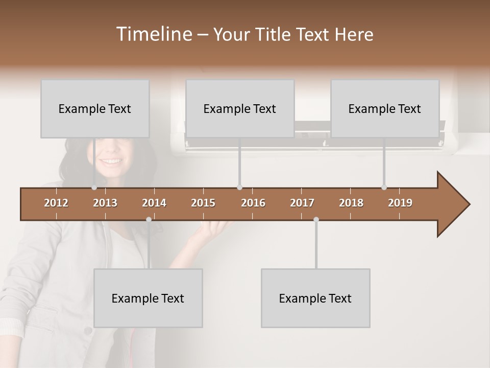 One Wallmount Caucasian PowerPoint Template