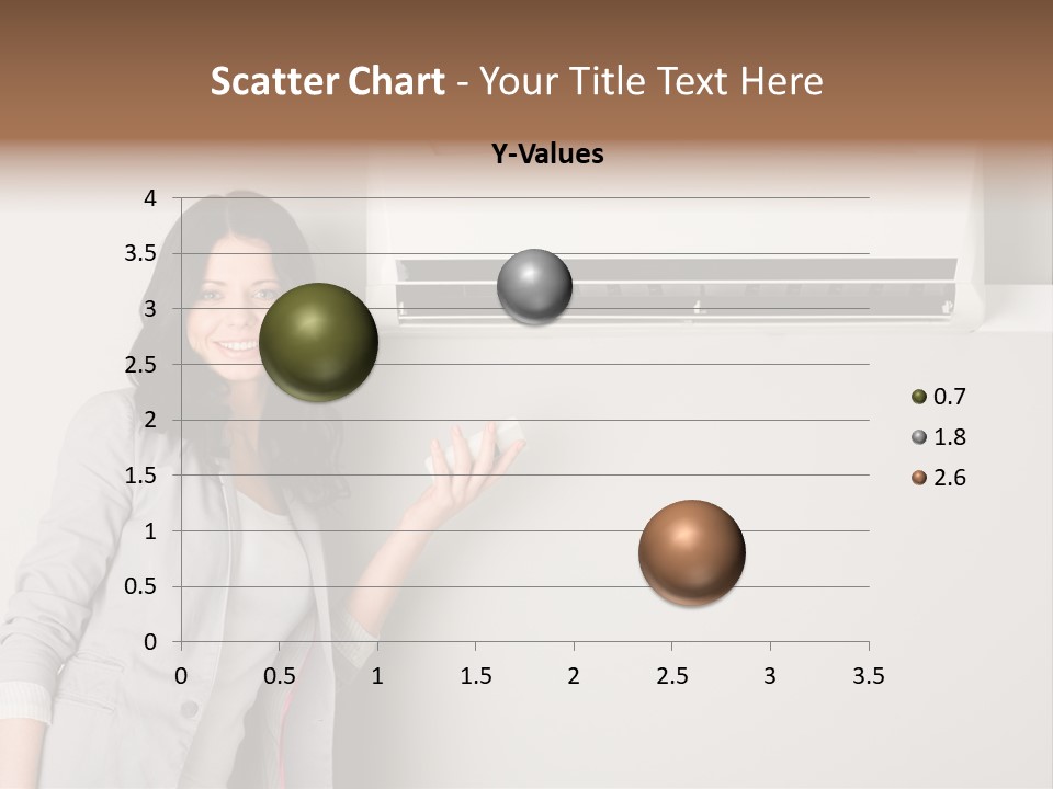 One Wallmount Caucasian PowerPoint Template