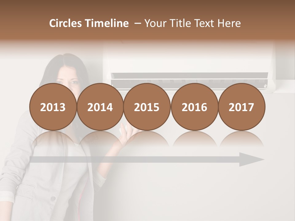 One Wallmount Caucasian PowerPoint Template