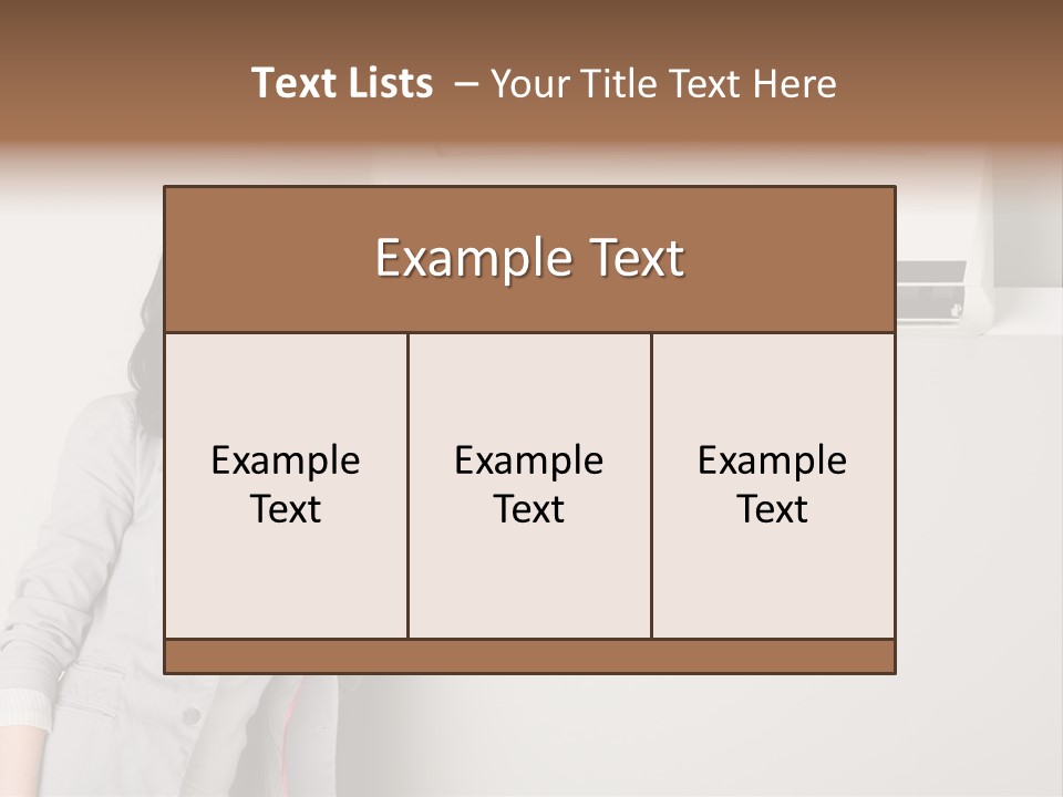One Wallmount Caucasian PowerPoint Template